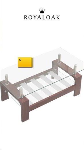 Royaloak Muar Malaysian Glass Coffee Table