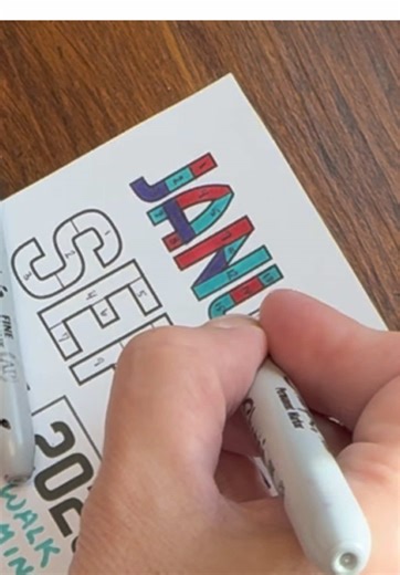 Fun Color-In Calendar for 2026 Goals