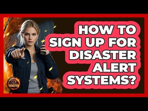 How To Sign Up For Disaster Alert Systems?