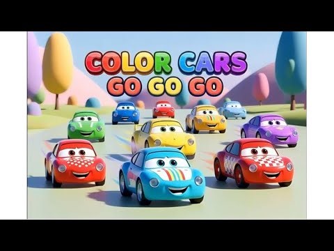 Color Cars Go Go Go 🚗🎨 | Learn Colors for Kids | Fun Nursery Rhyme