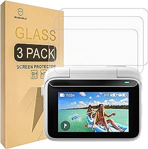Mr.Shield Screen Protector compatible with Insta360 GO 3 / Insta360 GO 3S [Tempered Glass] [3-PACK] [Japan Glass with 9H Hardness]