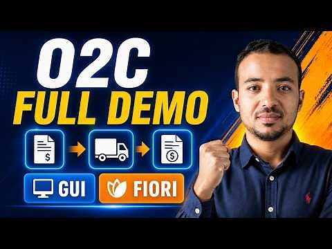 Order to Cash (O2C) Overview: SAP S4HANA Full Demo (GUI / FIORI)