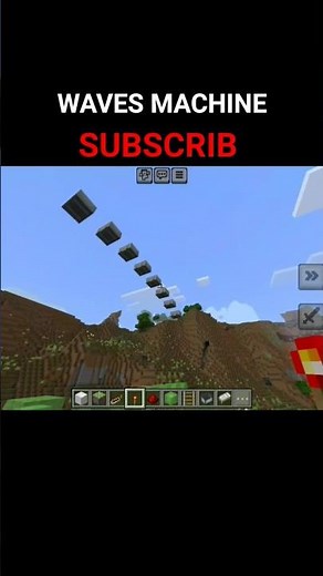 WAVE MACHINE in minecraft #minecraft #short #viral #gaming #waves #machine