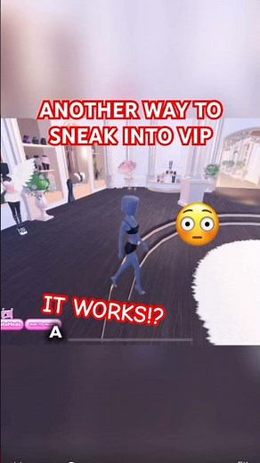 ANOTHER WAY TO SNEAK INTO VIP IN DTI!?😳🎀 #shorts #new