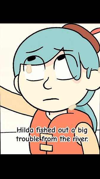 Hilda fished out a big trouble from the river. #shorts #series #cartoon #foryou