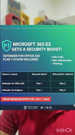 Defender for office plan 1 is free