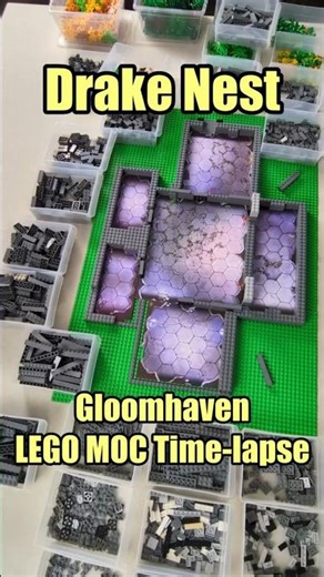 Gloomhaven LEGO MOC Timelapse: Sanctuary of Gloom → Drake Nest Build