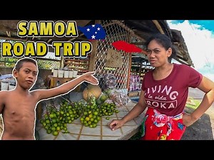 Road Trip In SAMOA 🇼🇸 Scenic Views | Eating Local Fruits