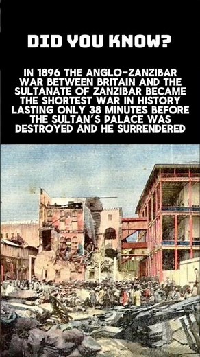 #didyouknow About The Shortest War in #history #historyfacts #historyshorts #fyp #britain #zanzibar