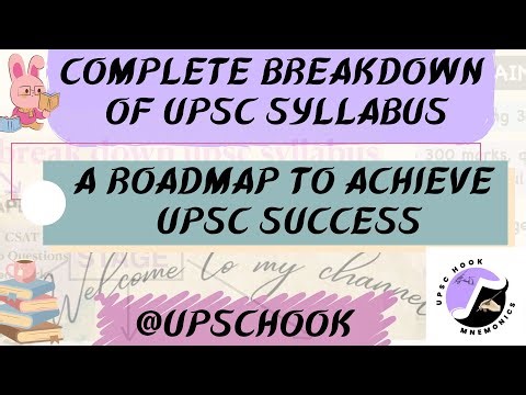 Complete UPSC Syllabus Breakdown | Your Roadmap to Success @upschook