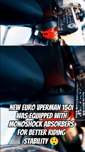 New euro vperman 150i was equipped with monoshock absorbers for better riding stability 😲