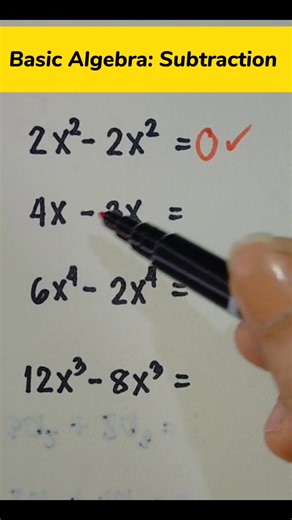 8.5K views · 126 reactions | Basic Algebra: Subtraction  #mathskills #education | Mathtuto | Facebook