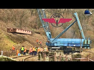 Macara TAKRAF EDK-1000 👷‍♂️🏗 Lucrări de Consolidare la Viaduct în Telciu - 10 Decembrie 2024