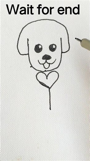 How to draw a cute puppy step by step | very easy puppy drawing tutorial #video #tutorial #shorts