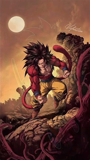 Goku's Stunning Transformation into Super Saiyan 4!