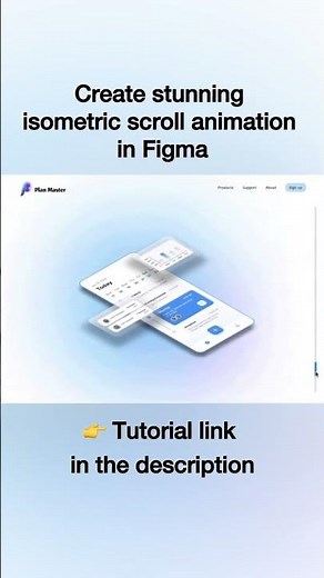 Learn how to create a stunning isometric scroll animation in Figma! #figmadesign