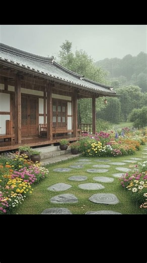 어린 시절 마루에 앉아 듣던 빗소리 피아노🌿Relaxing Rain Piano #bgm#piano#shorts