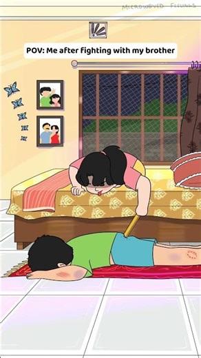 Sibling battles #indimation #siblingrivalry #siblinggoals #brothersister #indianfamily #siblings