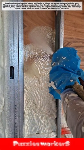 Spraying Foam Insulation Like a Pro! 👷 Amazing Wall Insulation Process