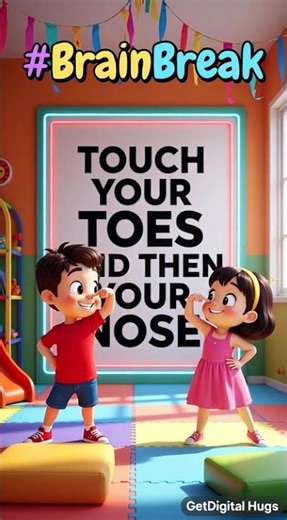 Touch Your Toes and Your Nose Challenge! 🦶👃✨