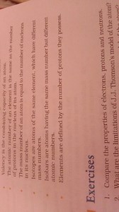 Valency is the combining capacity of an atom. The atomic number... | Filo