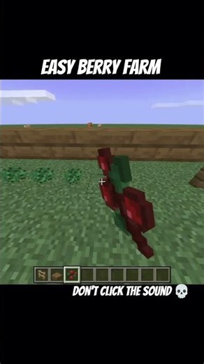 Easy berry farm tutorial #minecraft #mcpe #shorts #tutorial