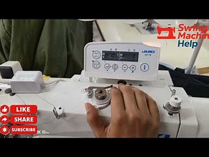 Juki LH-3528A-7 (2 needle lock stitch counting program double needle a to z step by step