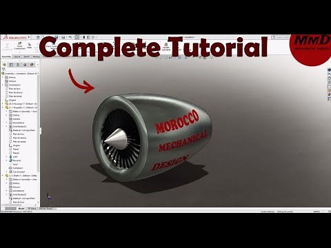 Solidworks complete tutorial - Jet Engine 😍