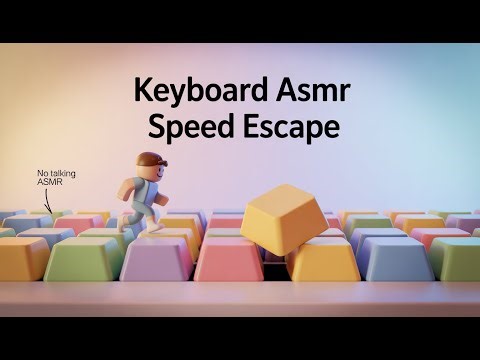 No Talking ASMR Speed Escape… Unlocking EVERY Keycap (SECRET Included) | Roblox