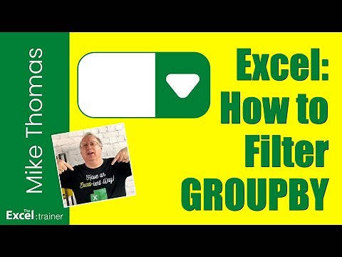 Excel: Simulate a Pivot Table Filter: Combine a Drop Down List with the GROUPBY Function (Excel 365)