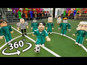 360° Roblox | Squid Game Roblox SOCCER | VR 4K