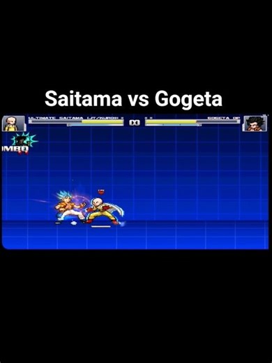 Saitama vs Gogeta #saitama #gogeta #onepunchman #dragonball