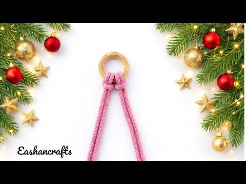 So Cute 😍 | Easy Macrame Christmas Tree Ornament | DIY Makramee Weihnachtsbaum