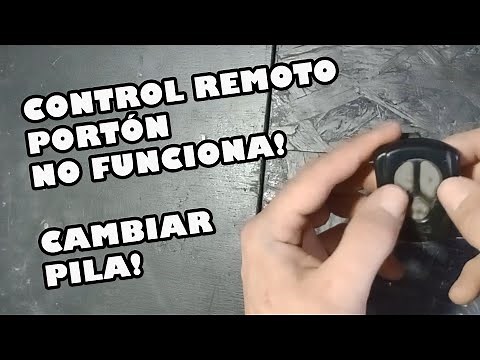 Automatic gate remote control not working / Replace batteries