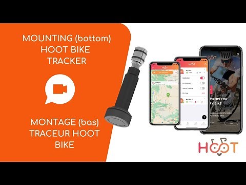Comment installer le Traceur GPS Antivol HOOT Bike HOOT 500 par le bas sur une fourche VTT
