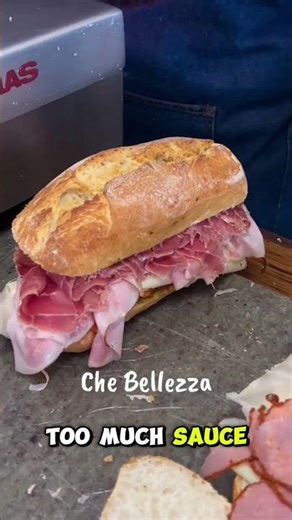 This Italian Sandwich Is Pure Meat Madness #shorts #italianfood #sandwich #streetfood