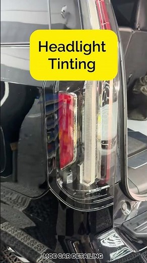 Headlight Tint Transformation on Cadillac Escalade | Moe Car Detailing North York