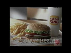 Burger King | Television Commercial | 1999