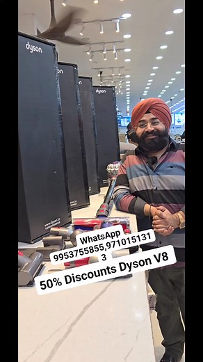 27K views · 216 reactions | WhatsApp 9953755855,9710151313 for orders and location 22000 only Dyson Vacuum Cleaner Model V8 Mrp Rs 43900 With 2years Brand Warranty Special price for Display Discounts #dyson #dyson_india #dyson #dysonv8 #vaccumcleaner #cordlessvacuum #newsamratelectronics #Faridabad #giftideas #giftideas #cleaner #homeinterior #decore | New Samrat Electronics | Facebook