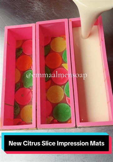 Citrus Slice Impression Mats for Soap Making