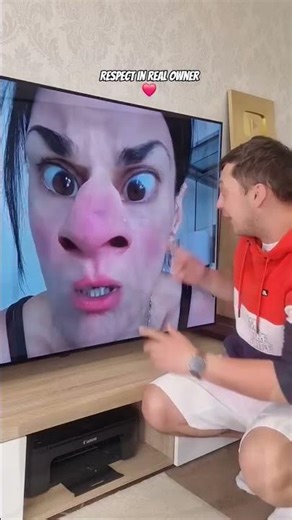 Interactive TV Prank: Reality vs. Screen!😂
