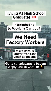 519K views · 3.3K reactions |  Hiring Factory Workers. https://www.canadacareersite.com/job/plant-maintenance-worker-1429829-671-10504 | ZT Canada | Facebook