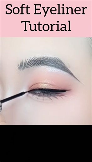 Soft eyeliner tutorial #ytshorts #viralpost #makeuptutorial