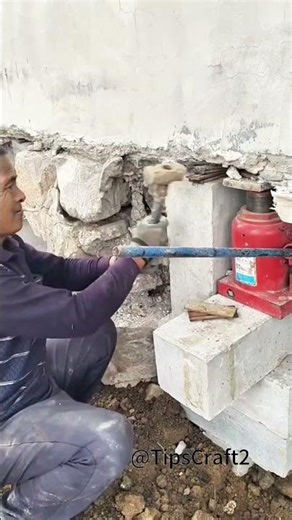 Don’t panic if your house is sinking! Use static pressure piles as the “support pillars”