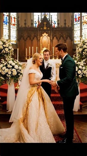 Bride's dress completely fell off during the ceremony #wedding #fail #viral