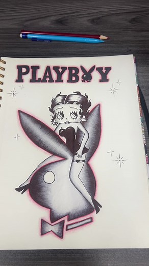 MS.Betty boop 🥰#fypシ゚viral #drawing #pendrawing