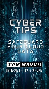 1.4K views | It’s World Cloud Security Day. So many aspects of our day-to-day digital world live in “the cloud”, and it’s important to safeguard those assets. Stay vigilant against threats using our tips.  #WorldCloudSecurityDay #CyberSecurity #DataProtection #TekSavvy #InternetProvider #Canadian | TekSavvy Solutions Inc. | Facebook