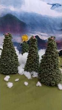 How to make A Christmas tree, knitting video tutorial.