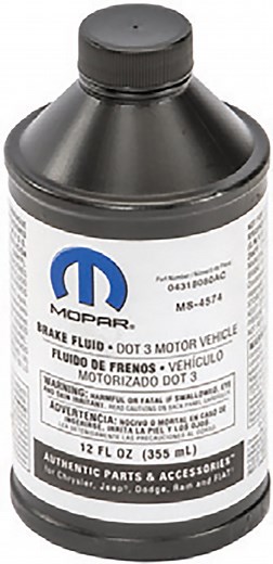Mopar 4318080AD Standard Brake Fluid for 07-19 Jeep Wrangler JK & JL and 2020 Gladiator JT