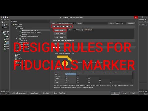 Altium Designer Tutorial 21: Altium Design Rules for Fiducials Marker.